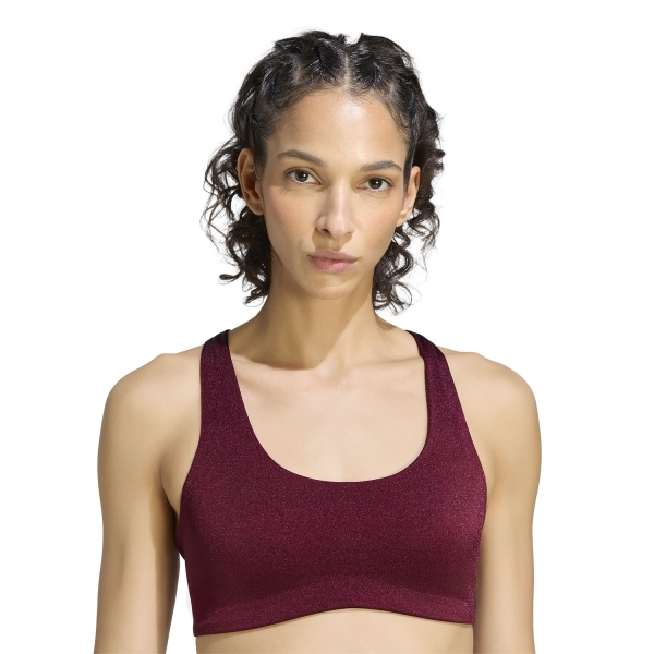 adidas Optime Sports Bra - Maroon