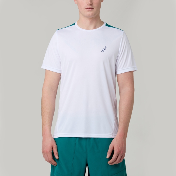 Men's T-Shirt Padel Australian Court TShirt  Bianco/Verde TEUTS0093002B