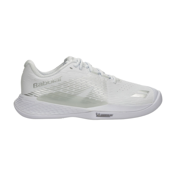 Zapatillas Padel Mujer Babolat Propulse Storm Clay  White/Silver 31F26751A1019