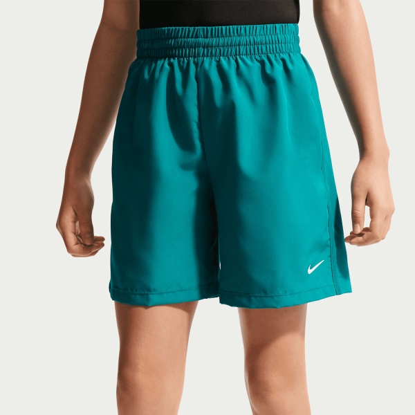 Boy's Padel Shorts and Pants Nike DriFIT Icon 6in Shorts Boy  Bright Spruce/White DX5382372