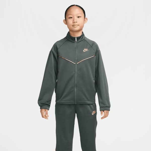 Chándale y Sudadera Padel Niño Nike DriFIT Pro Chandal Ninos  Camo Green/Metallic Gold IM5085303