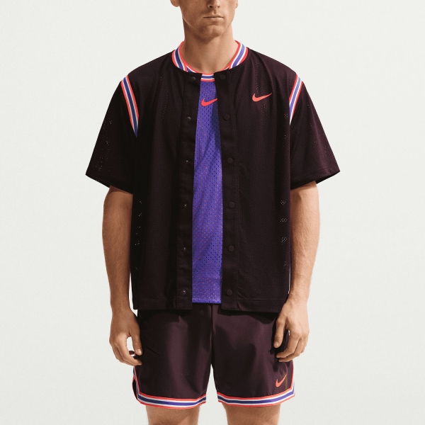 Men's Padel Jacket Nike Court Slam Carlos Jacket  Burgundy Ash/Bright Crimson IM6611647