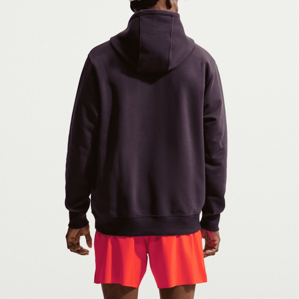 Nike Court Dri-FIT Hoodie - Burgundy Ash/Bright Crimson