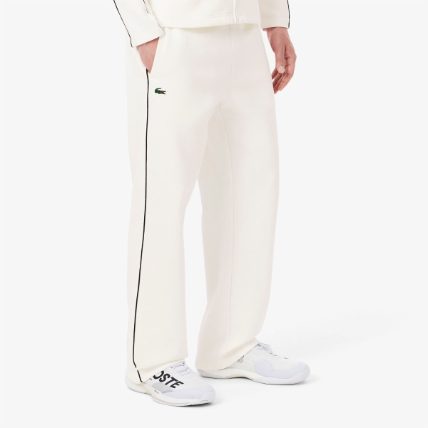 Men's Padel Pant and Tight Lacoste Heritage Pants  Blanc/Bleu Marine XH6932EV0