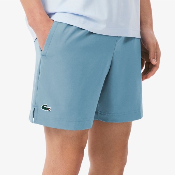 Shorts Padel Hombre Lacoste Reflective Accent Ultra Dry 7in Shorts  Bleu GH673957I