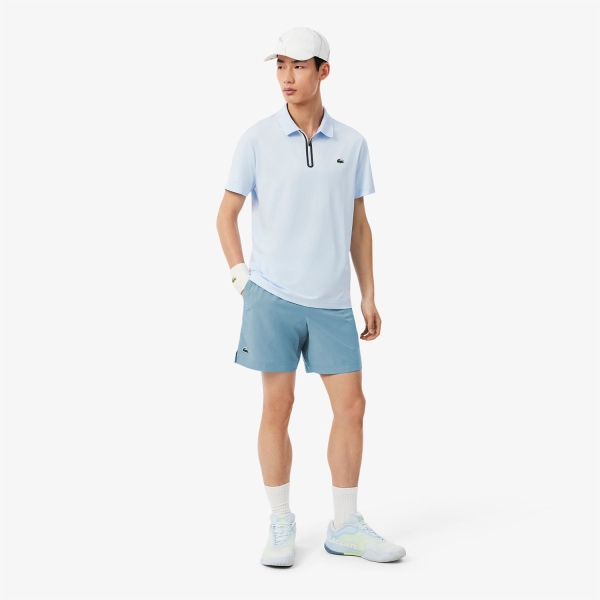 Lacoste Reflective Accent Ultra Dry 7in Shorts - Bleu