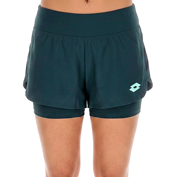 Women's Padel Skirts and Shorts Lotto Tech II 3in Shorts  Biome Green 220439ERO