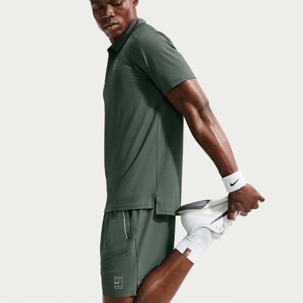 Nike Court Advantage 6in Shorts - Camo Green/Cucumber Calm