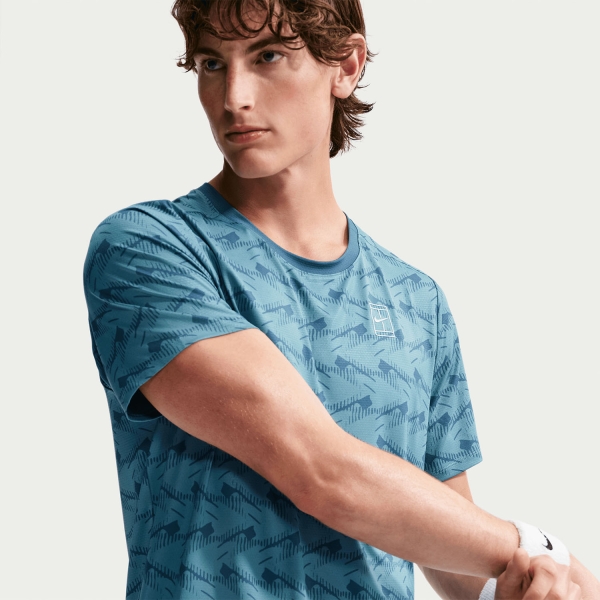 Nike Court Advantage T-Shirt - New Slate/White