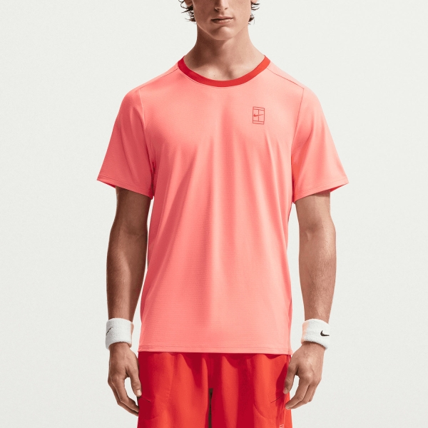 Men's T-Shirt Padel Nike Court Advantage DriFIT TShirt  Atomic Pink/Picante Red FZ6910605