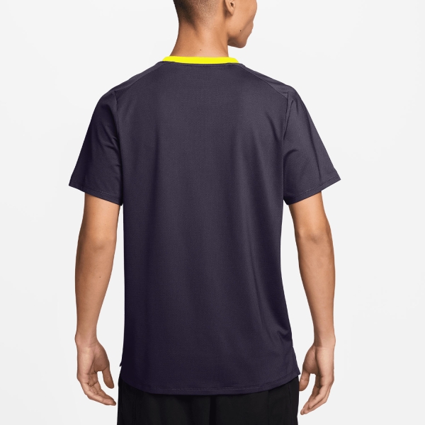 Nike Court Advantage Dri-FIT T-Shirt - Purple Dynasty/Lemon Venom
