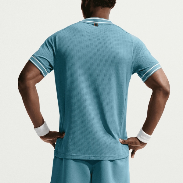 Nike Court Heritage Logo T-Shirt - Smokey Blue