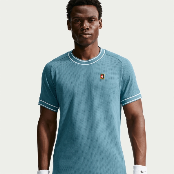 Nike Court Heritage Logo T-Shirt - Smokey Blue