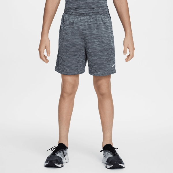 Nike Dri-FIT 5in Shorts Niños - Black/Light Smoke Grey/Black/White