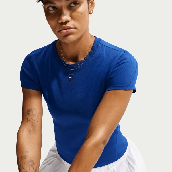 Nike Court Dri-FIT Advantage Pro Camiseta - Old Royal/White