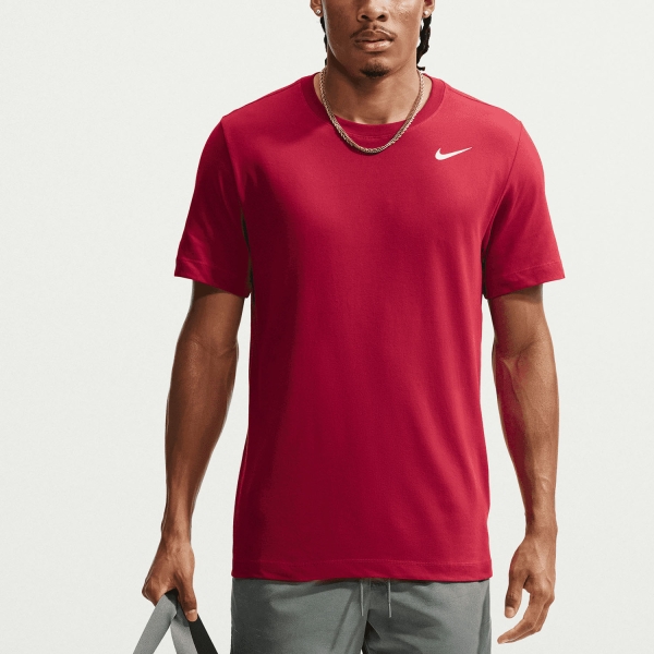Men's T-Shirt Padel Nike DriFIT Court TShirt  Tough Red/White AR6029608