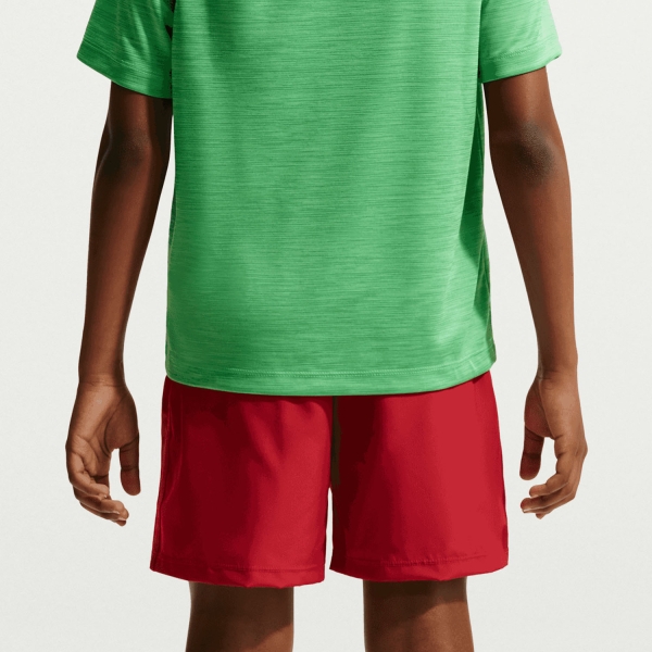 Nike Dri-FIT Icon 6in Shorts Niño - Tough Red/White
