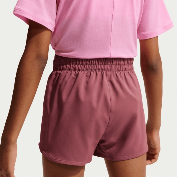 Nike Dri-FIT One 3in Shorts Girl - Pink Smoke/White