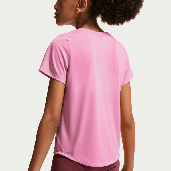Nike Dri-FIT One T-Shirt Girl - Pink Rise/White