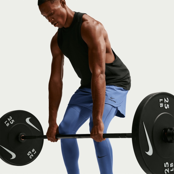 Nike Dri-FIT Pro Mallas - Indigo Storm/Black