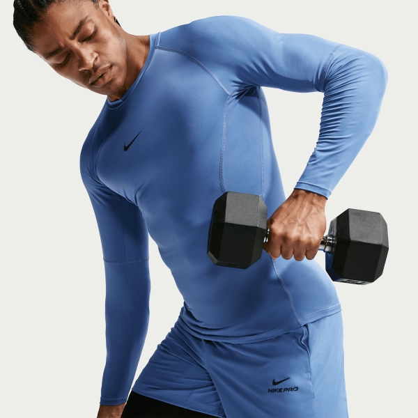 Nike Dri-FIT Pro Camisa - Indigo Storm/Black