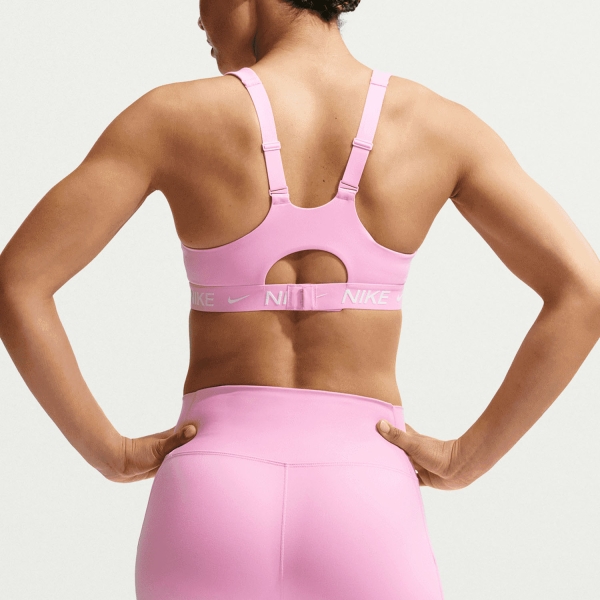 Nike Indy Swoosh Pro Sports Bra - Pink Rise