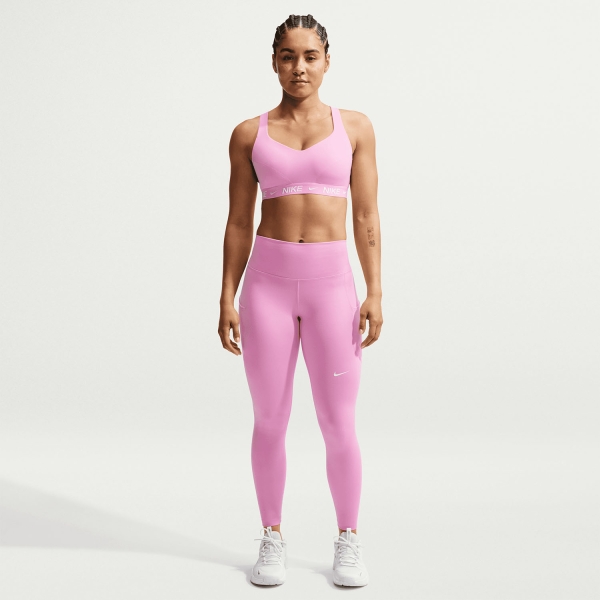 Nike Indy Swoosh Pro Sports Bra - Pink Rise
