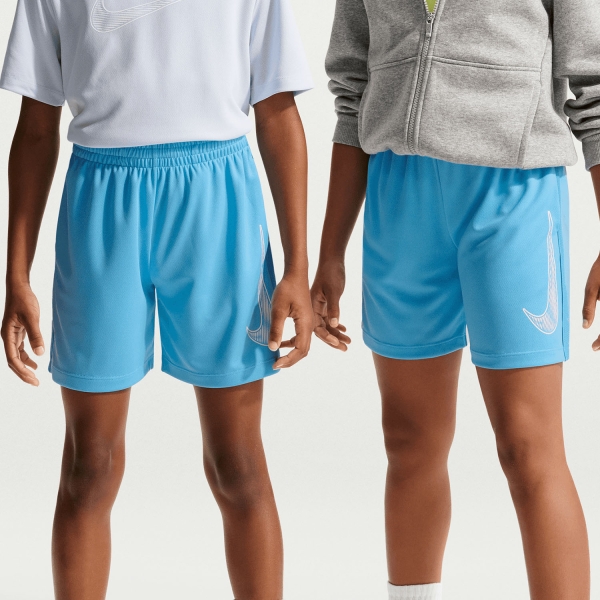 Boy's Padel Shorts and Pants Nike Multi 5in Shorts Boy  Football Blue/White IF2431497
