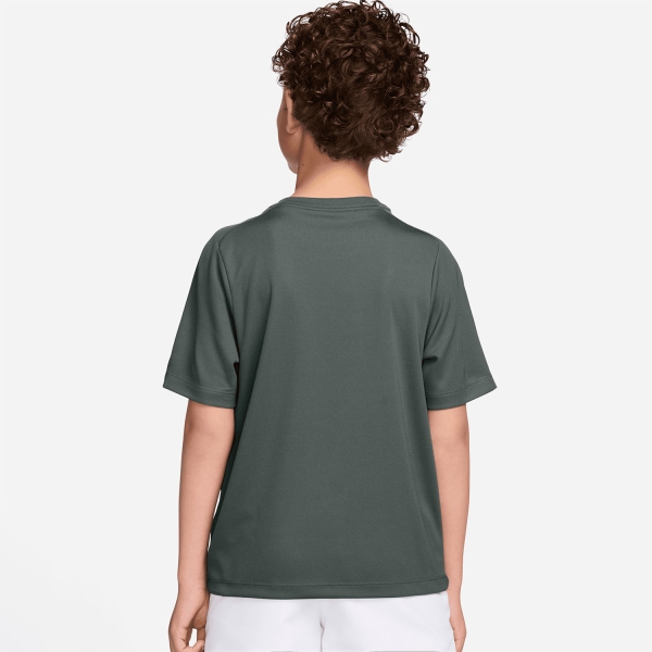 Nike Multi Swoosh T-Shirt Boy - Camo Green/White
