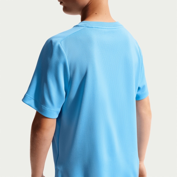 Nike Multi Swoosh T-Shirt Boy - Football Blue/White