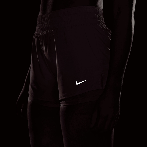 Nike One 2 in 1 3in Shorts - Pink Rise/White