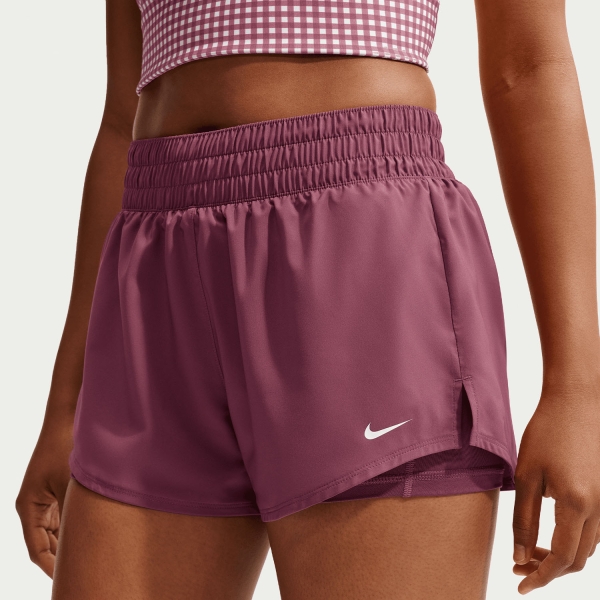 Women's Padel Skirts and Shorts Nike One 2 in 1 3in Shorts  Pink Smoke/White DX6012654