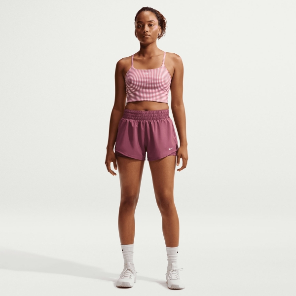 Nike One 2 in 1 3in Shorts - Pink Smoke/White