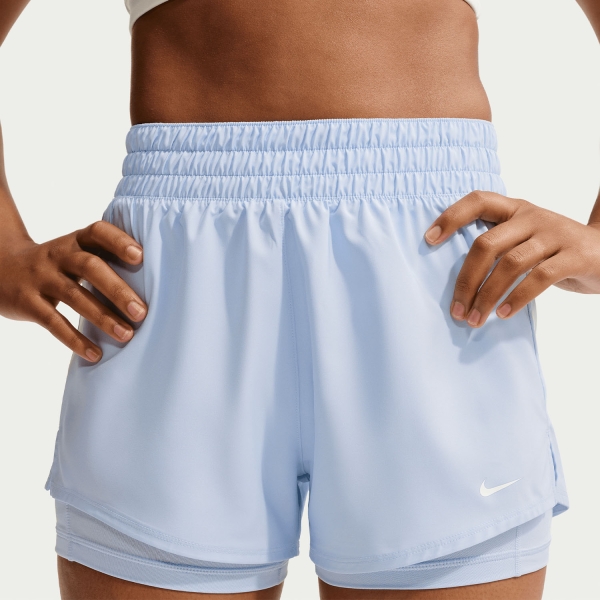 Women's Padel Skirts and Shorts Nike Classic One 2 in 1 3in Shorts  Hydrogen Blue/White DX6016407