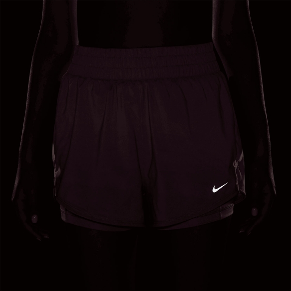 Nike Classic One 2 in 1 3in Shorts - Pink Rise/White