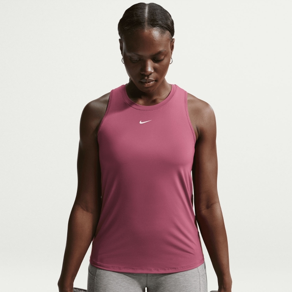 Nike One Classic Top - Pink Smoke/White