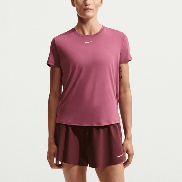 Camiseta y Polo Padel Mujer Nike One Classic Camiseta  Pink Smoke/White FN2798654