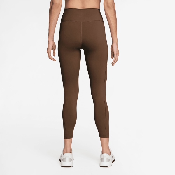 Nike One Logo 7/8 Tights - Cacao Wow/White