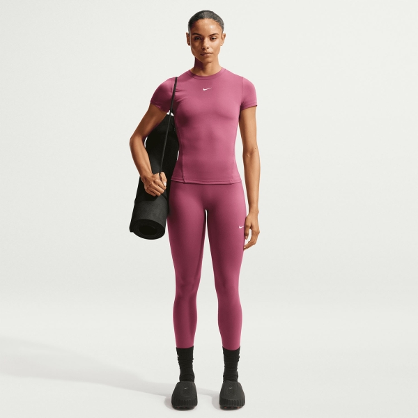 Nike One Logo 7/8 Tights - Pink Smoke/White