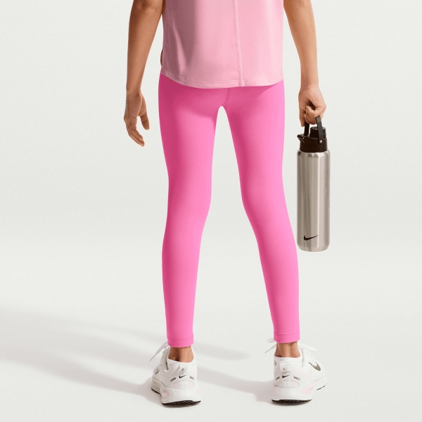 Nike One Swoosh Tights Girl - Playful Pink/White