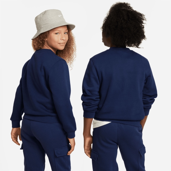 Nike Sportswear Club Sweatshirt Junior - Midnight Navy/White