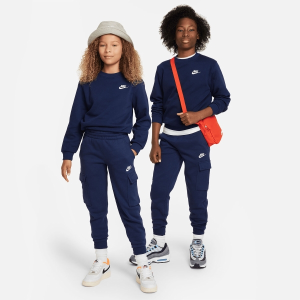 Nike Sportswear Club Sweatshirt Junior - Midnight Navy/White