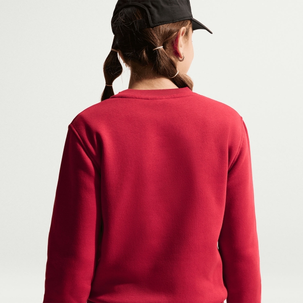 Nike Sportswear Club Sweatshirt Junior - Tough Red/White