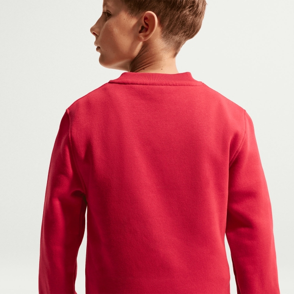Nike Sportswear Club Sweatshirt Junior - Tough Red/White