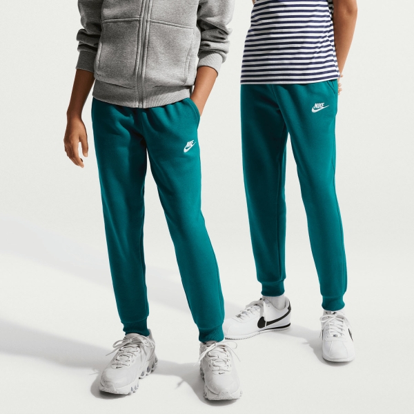Boy's Padel Shorts and Pants Nike Sportswear Club Pants Junior  Bright Spruce/White FD3008372