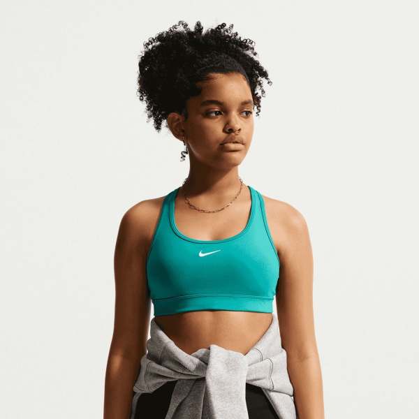 Intimo Tecnico Bambina Nike Swoosh Logo Reggiseno Sportivo Bambina  Energy/White FJ7161302
