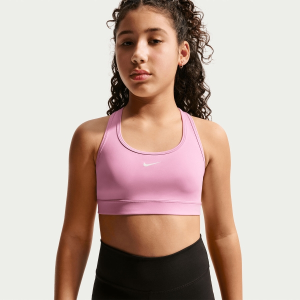 Ropa Interior Niña Nike Swoosh Logo Sujetador Deportivo Nina  Pink Rise/White FJ7161621