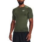 Under Armour HeatGear Compression T-Shirt - Marine Od Green/White