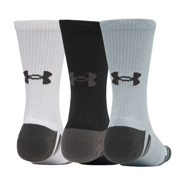 Under Armour Performance Tech Pro Crew x 3 Calze - Mod Gray/White/Jet Gray