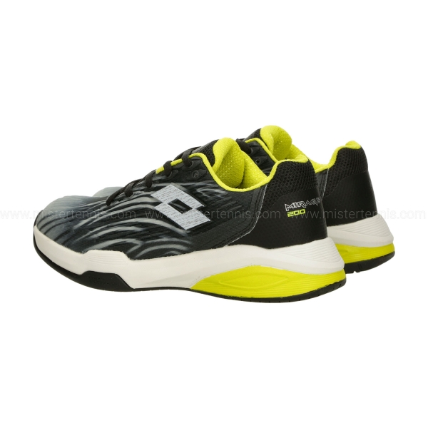 Lotto Mirage 200 II All Round Bambini - All Black/All White/Acacia Green